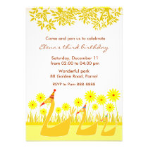 Invitation 032 d'anniversaire de enfant : En parc invitations