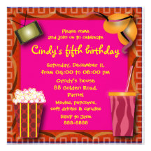 Invitation 038 d'anniversaire de enfant : Maïs écl
