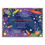 Invitation 047 d'anniversaire de enfant : Espace e