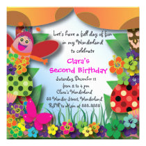 Invitation 054 d'anniversaire : Le pays des mervei invitations