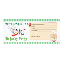 Invitation 2 de fête d'anniversaire d'enfant de cu