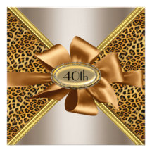 Invitation 4 de fête d'anniversaire de peau de léo