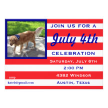 Invitation 4 juillet de partie