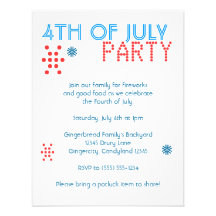 Invitation 4 juillet de partie