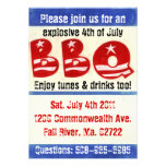Invitation 4 juillet de partie de BBQ