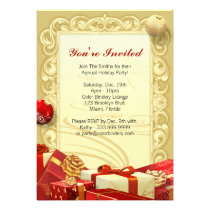 Invitation 5" de cadeau et d'ornement x 7" invitations