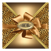 Invitation 5 de fête d'anniversaire de peau de léo