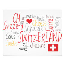 Invitation à un événement suisse de thème