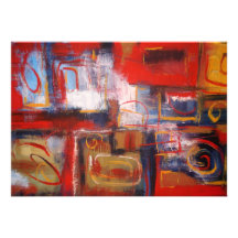 Invitation abstraite d'art de peinture d'original