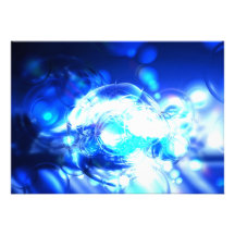 Invitation abstraite de bleu