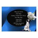 Invitation animale mignonne de rose dalmatien de c