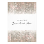 Invitation argentée de partie de paillettes