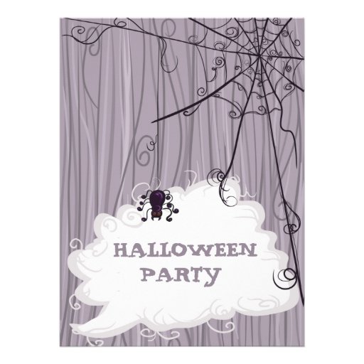 invitation assez pourpre de partie de Halloween