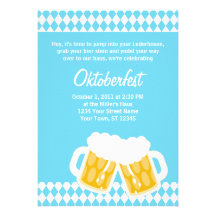 Invitation bavaroise de Stein Oktoberfest de drape