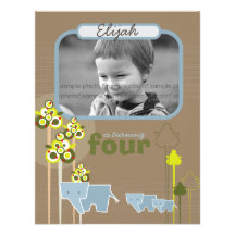 Invitation bleue de fête d'anniversaire de famille