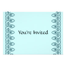Invitation bleue turquoise de douche