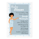 Invitation chic de douche de bébé d'Afro-américain