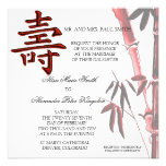 Invitation chinoise d'anniversaire de symbole asia