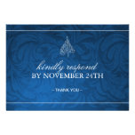 Invitation chique RSVP de fête de Noël