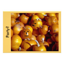 Invitation - citrouilles de partie