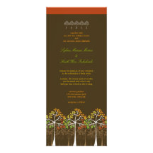 Invitation coloré de mariage de région boisée d'ar