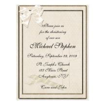 Invitation crème de baptême cartes postales