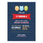 Invitation d'anniversaire de bande dessinée de hib
