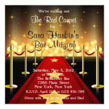 Invitation d'anniversaire de bat mitzvah de Hollyw