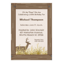 Invitation d'anniversaire de chasseur de cerfs com