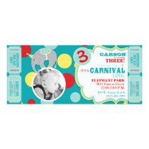 Invitation d'anniversaire de cirque de cirque gran invitations