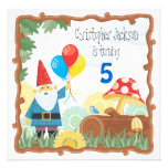 Invitation d'anniversaire de gnome