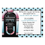 invitation d'anniversaire de juke-box de les année