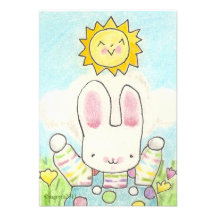 invitation d'anniversaire de lapin