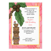 Invitation d'anniversaire de Luau