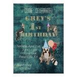 Invitation d'anniversaire de marine de lémurs