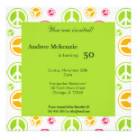 Invitation d'anniversaire de paix