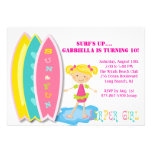 Invitation d'anniversaire de partie de plage de fi