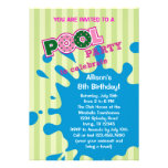 Invitation d'anniversaire d'été de réception au bo
