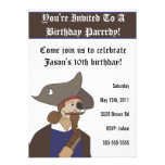 Invitation d'anniversaire d'illustration de pirate