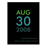 - Invitation d'anniversaire - invitation simple pe Cartes Postales