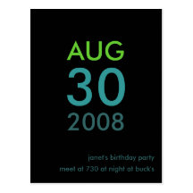 - Invitation d'anniversaire - invitation simple pe Cartes Postales