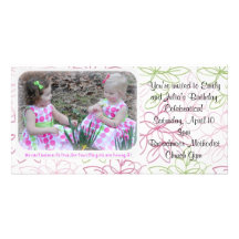 invitation d'anniversaire modèle pour photocarte