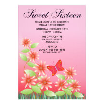 Invitation d'anniversaire : Sweet sixteen A