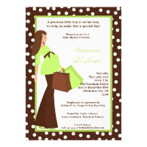 invitation de achat de baby shower de maman modern