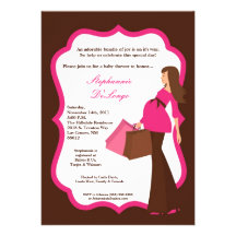 invitation de achat de baby shower de maman modern