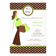 invitation de achat de baby shower de maman modern