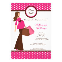 invitation de achat de baby shower de maman modern