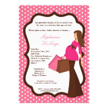 invitation de achat de baby shower de maman modern