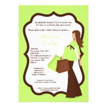 invitation de achat de baby shower de maman modern