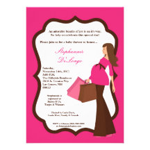invitation de achat de baby shower de maman modern
